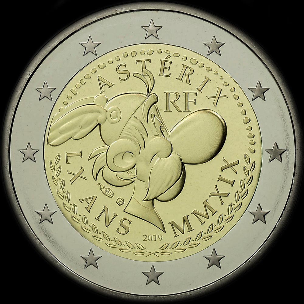 France 2019 - 60 ans d'Ast�rix - 2 euro comm�morative