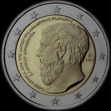 Gr�ce 2013 - 2400 ans de l'Acad�mie de Platon - 2 euro comm�morative