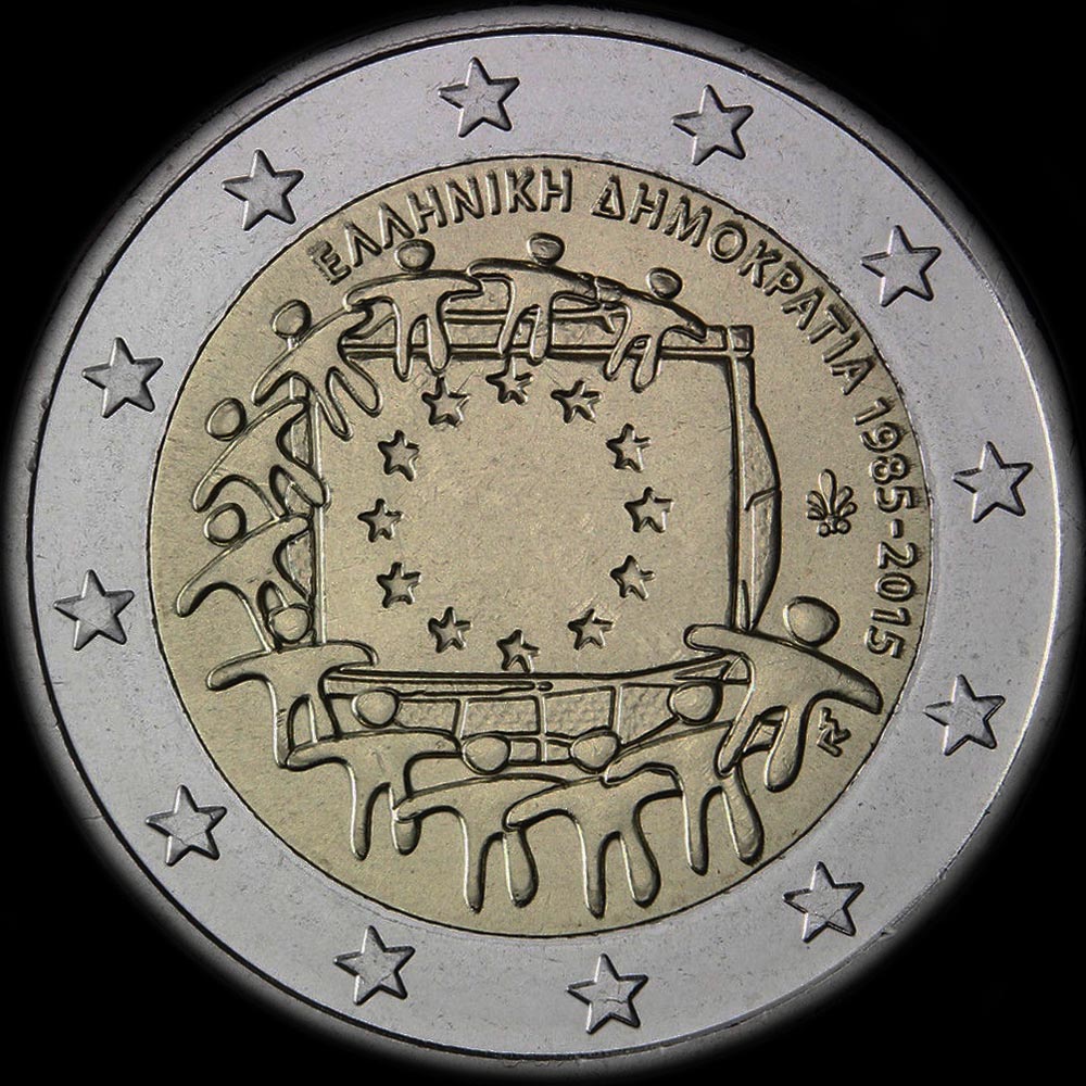 Gr�ce 2015 - 30 ans du Drapeau de l'UE - 2 euro comm�morative