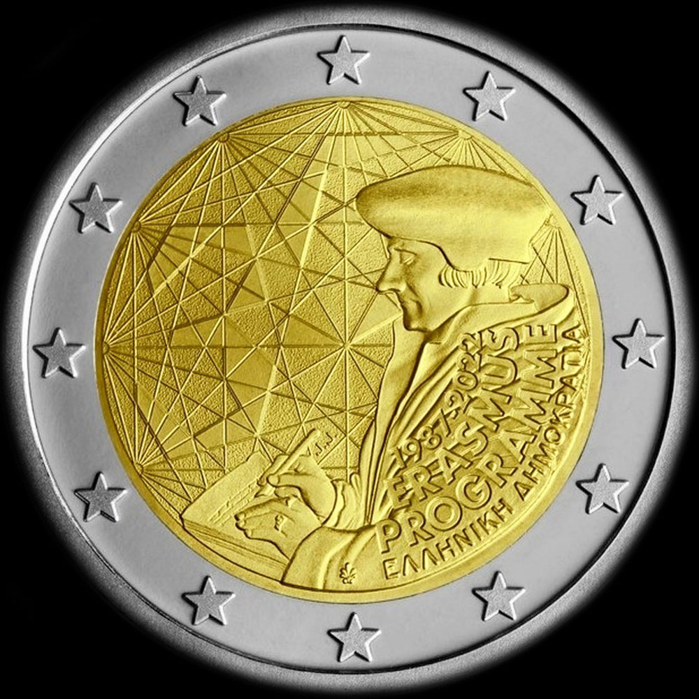 Gr�ce 2022 - 35 ans du programme Erasmus - 2 euro comm�morative