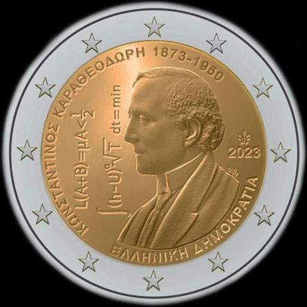 Gr�ce 2023 - 150 ans de Constantin Carath�odory - 2 euro comm�morative