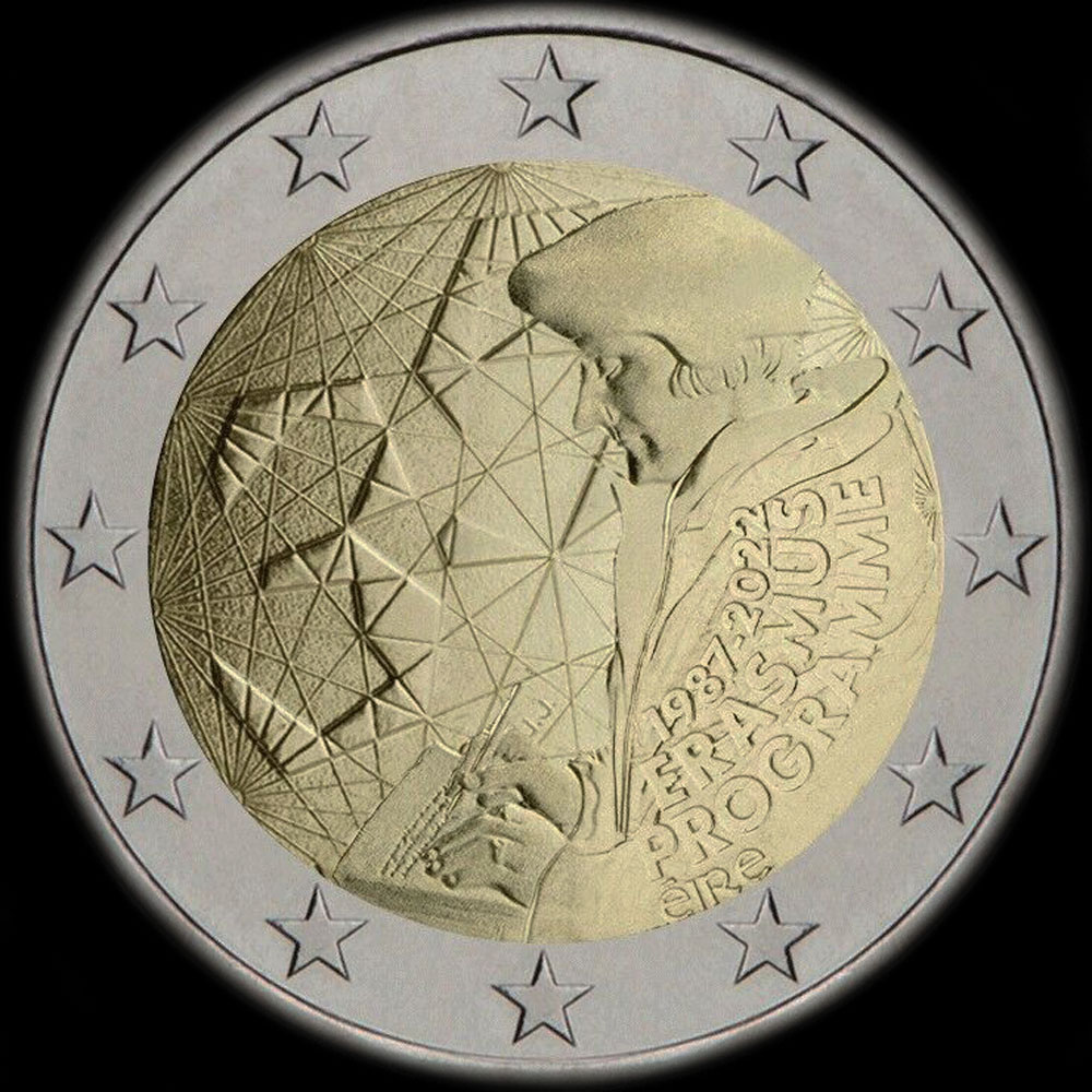 Irlande 2022 - 35 ans du programme Erasmus - 2 euro comm�morative