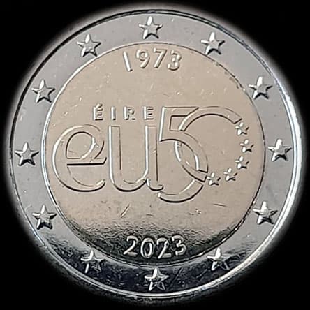 Irlande 2023 - 50 ans de l'adh�sion � l'UE - 2 euro comm�morative
