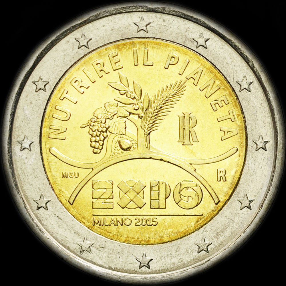 Italie 2015 - Exposition Universelle de Milan - 2 euro comm�morative