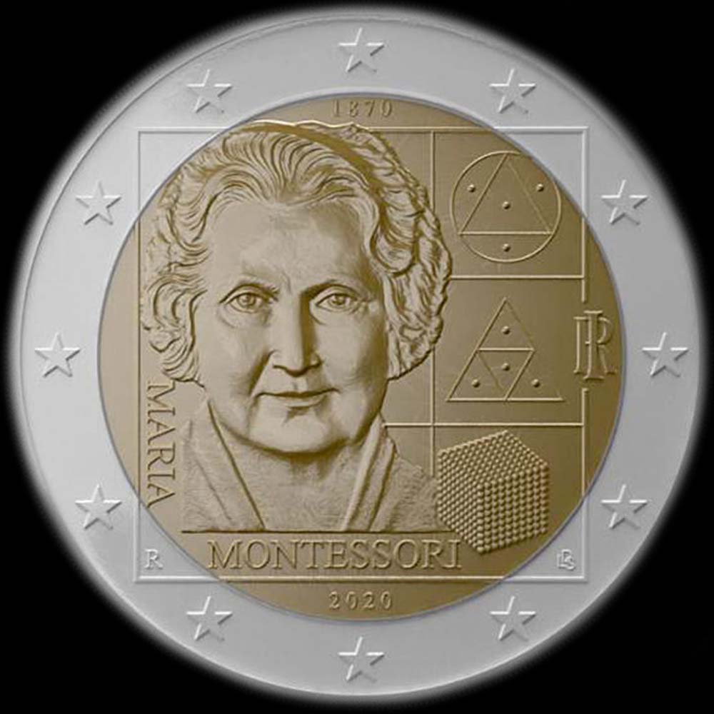 Italie 2020 - 150 ans de Maria Montessori - 2 euro comm�morative