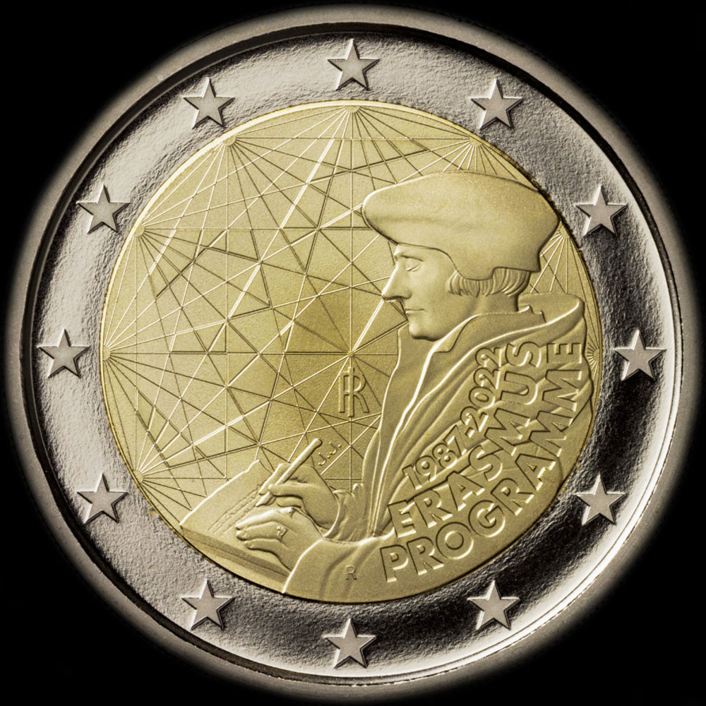 Italie 2022 - 35 ans du programme Erasmus - 2 euro comm�morative