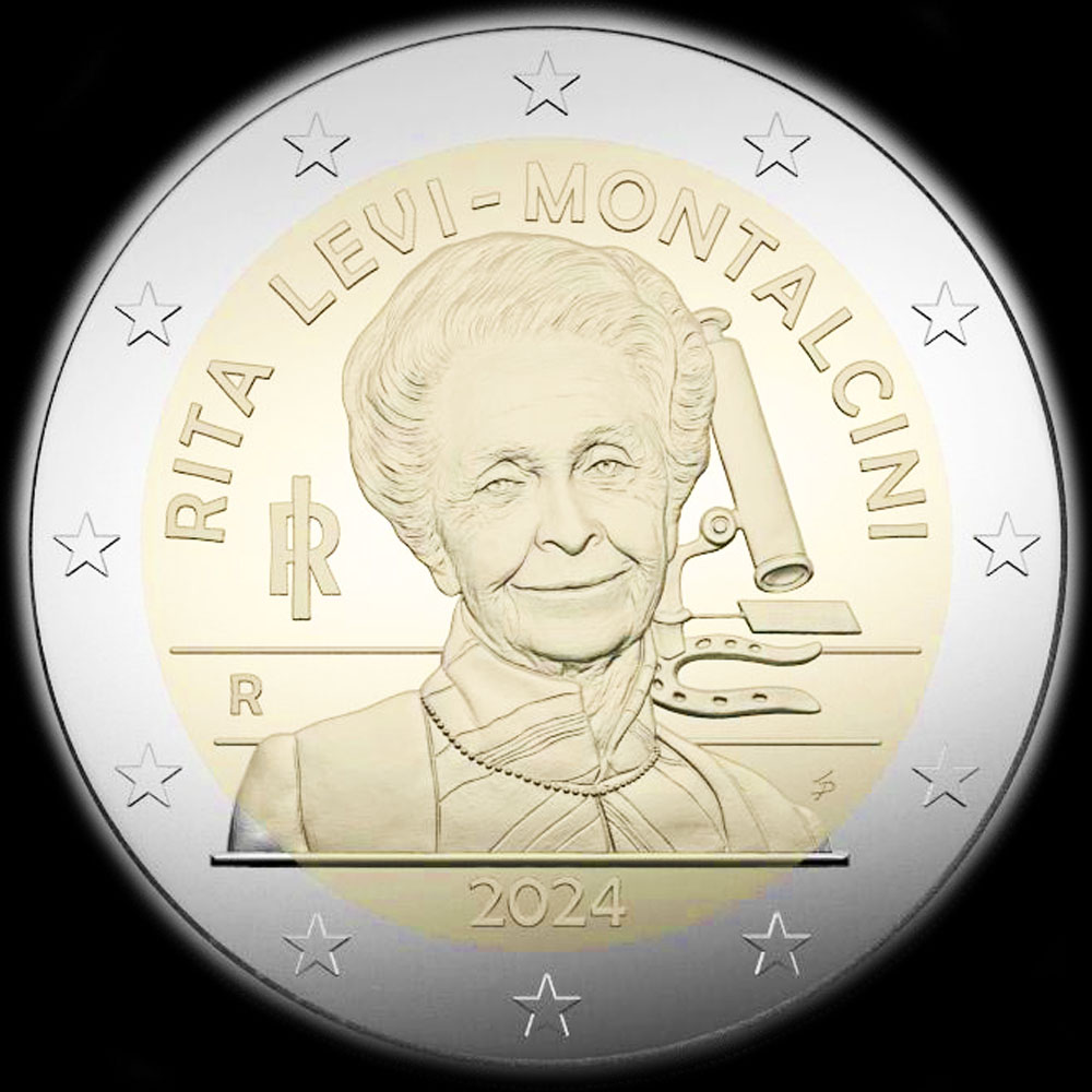 Italie 2024 - Rita Levi-Montalcini prix Nobel de m�decine 1986 - 2 euro comm�morative