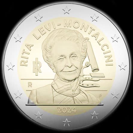 Italie 2024 - Rita Levi-Montalcini prix Nobel de mdecine 1986 - 2 euro commmorative