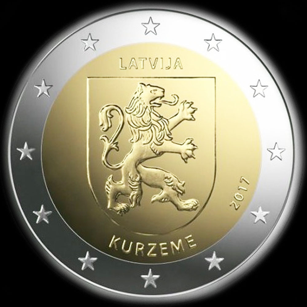 Lettonie 2017 - R�gion Kurzeme (Courlande) - 2 euro comm�morative