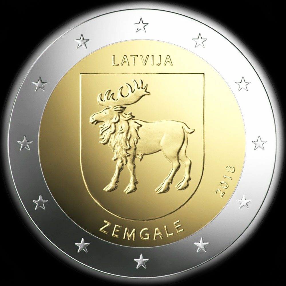 Lettonie 2018 - Région Zemgale (Sémigalie) - 2 euro commémorative