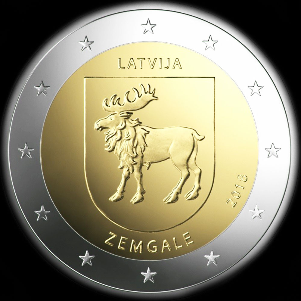 Lettonie 2018 - R�gion Zemgale (S�migalie) - 2 euro comm�morative