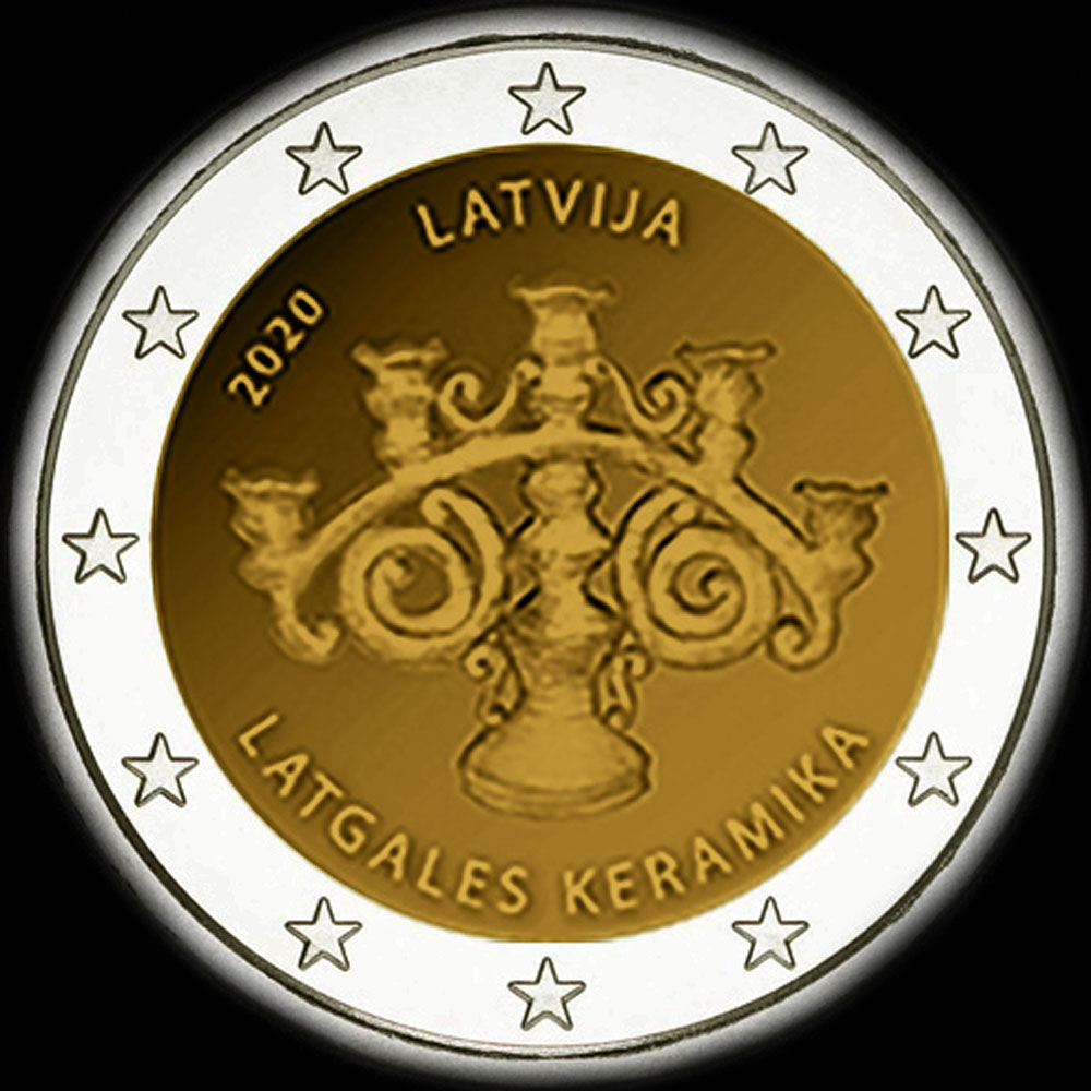 Lettonie 2020 - La Céramique de Latgale - 2 euro commémorative