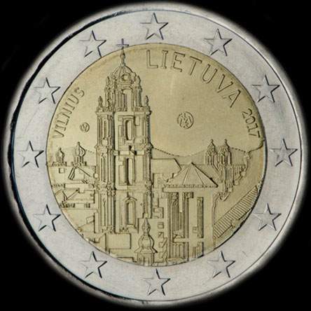 Lituanie 2017 - Vilnius, ville de la Culture et des Arts - 2 euro comm�morative