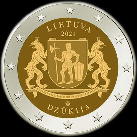 Lituanie 2021 - Région de Dzukija - 2 euro commémorative