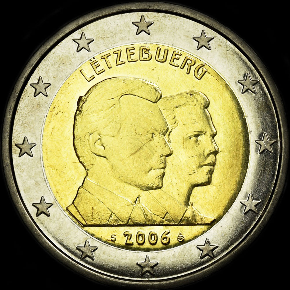 Luxembourg 2006 - 25 ans du Grand-Duc h�ritier Guillaume - 2 euro comm�morative