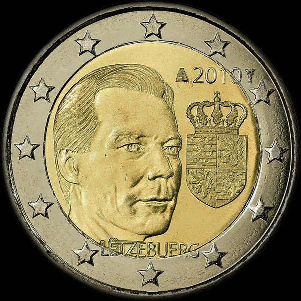 Luxembourg 2010 - Armoiries du Grand-Duc Henri - 2 euro commémorative