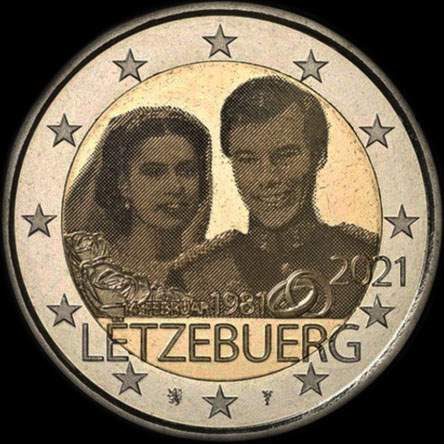 Luxembourg 2021 - 40 ans de la naissance du Grand-Duc William II - 2 euro commémorative