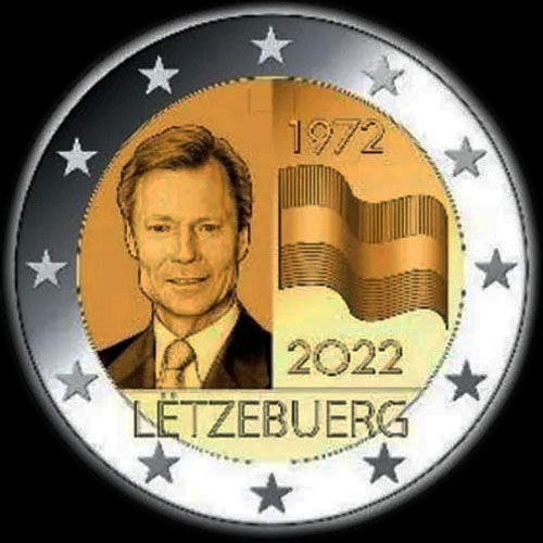 Luxembourg 2022 - 50 ans du Drapeau luxembourgeois - 2 euro commmorative