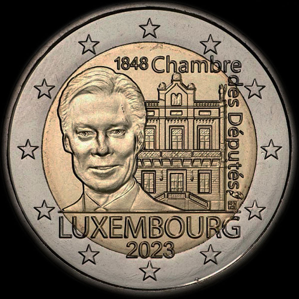 Luxembourg 2023 - 175 ans de la Chambre des D�put�s et de la 1�re Constitution - 2 euro comm�morative