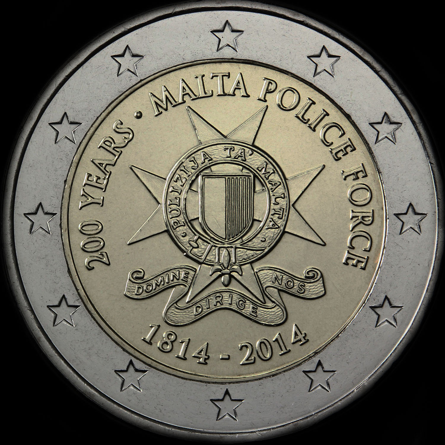 Malte 2014 - 200 ans de la Police Maltaise - 2 euro comm�morative