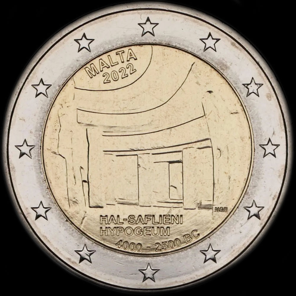 Malte 2022 - Hypog�e de Hal Saflieni - 2 euro comm�morative