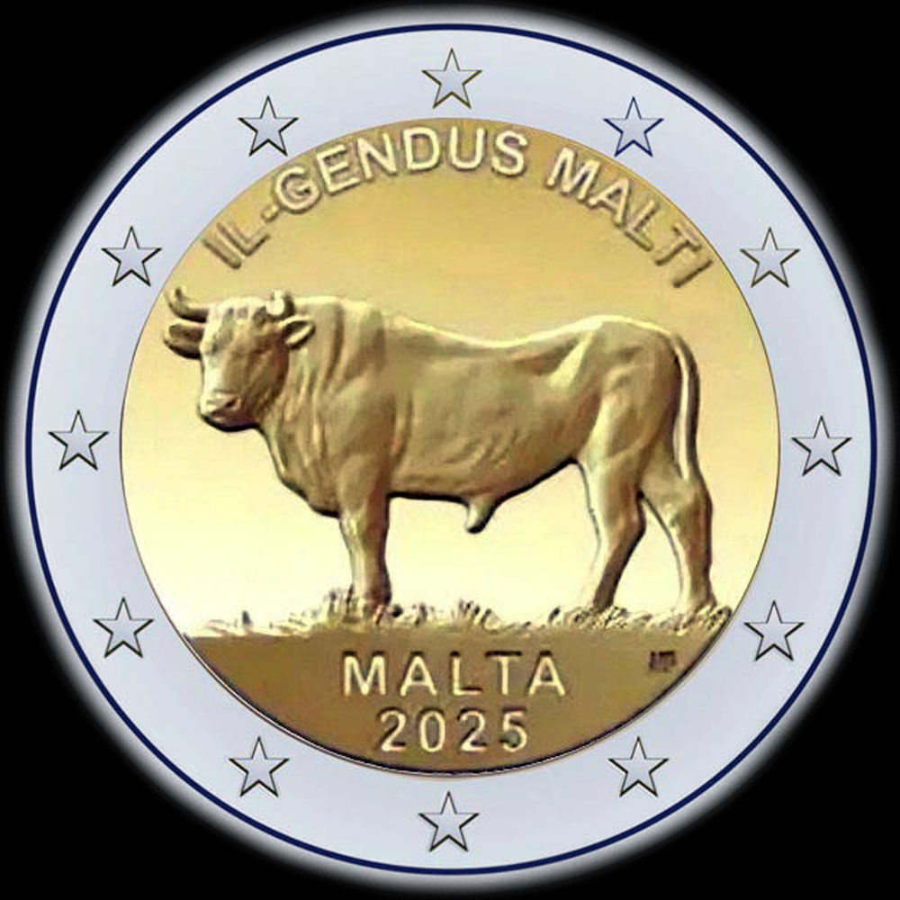 Malte 2025 - B&oelig;uf Maltais - 2 euro comm�morative