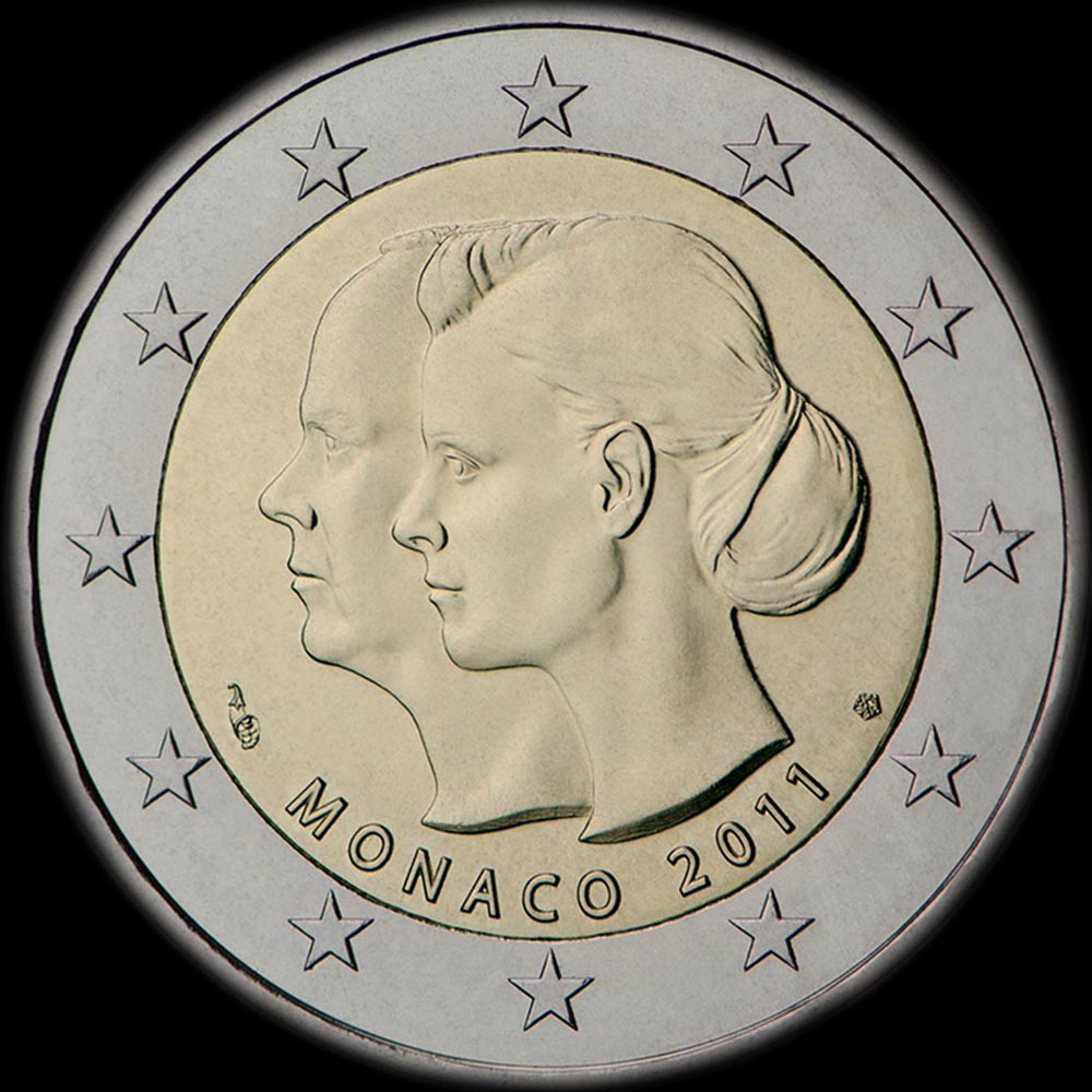 Monaco 2011 - Mariage du Prince Albert II et Charlène Wittstock - 2 euro commémorative