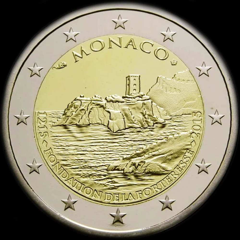 Monaco 2015 - 800 ans de la Fondation de la Forteresse - 2 euro comm�morative