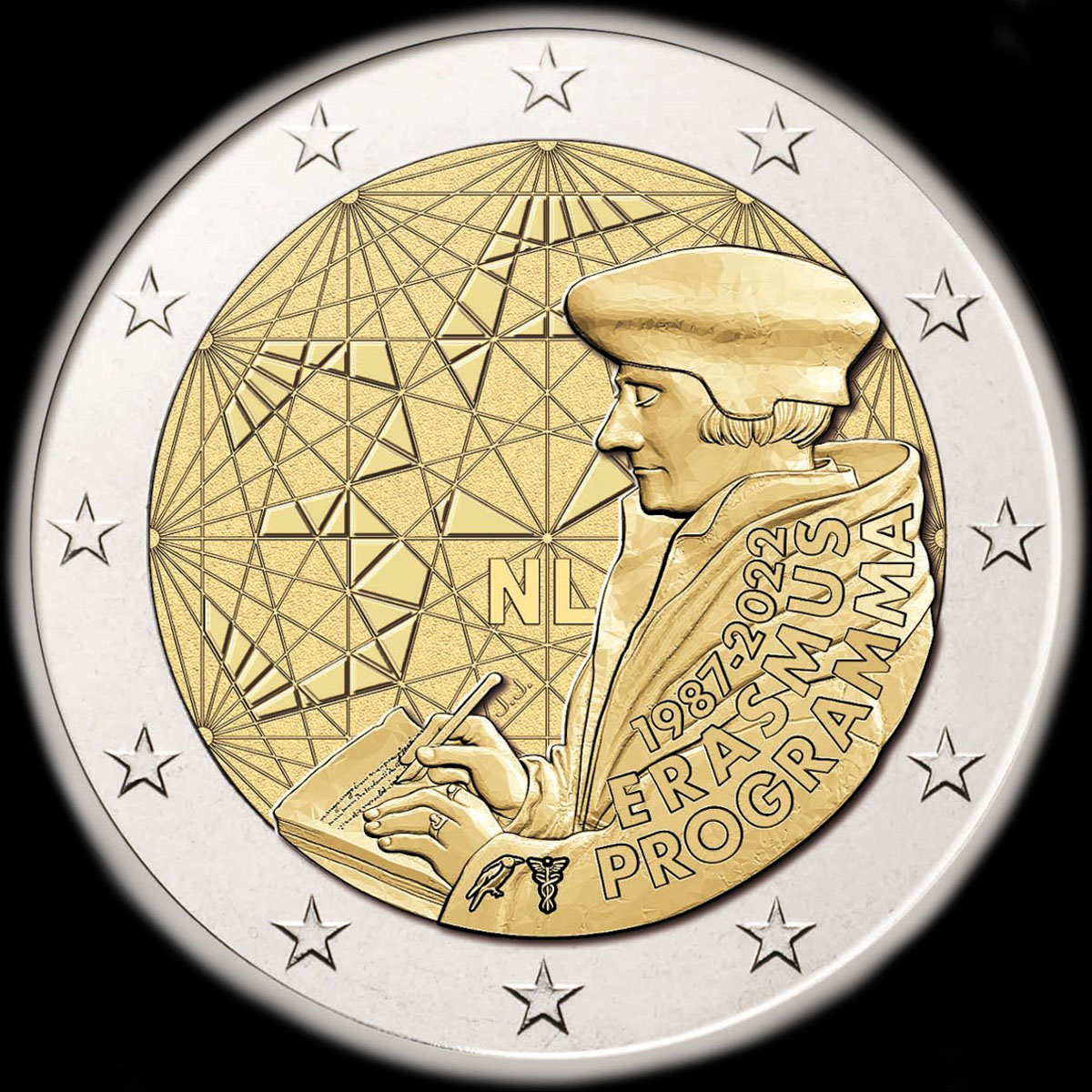 Pays-Bas 2022 - 35 ans du programme Erasmus - 2 euro comm�morative