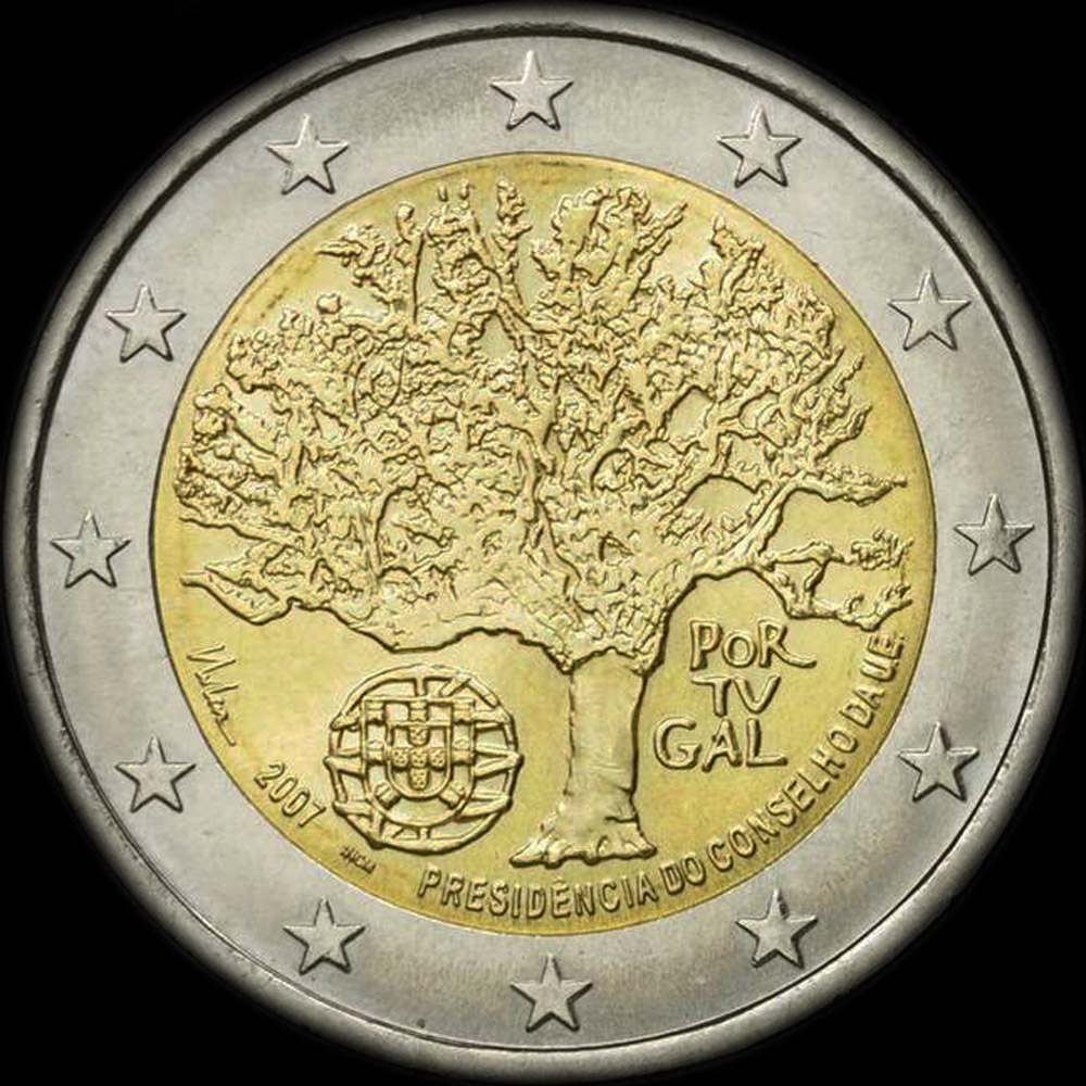 Portugal 2007 - Pr�sidence du Conseil de l'UE - 2 euro comm�morative