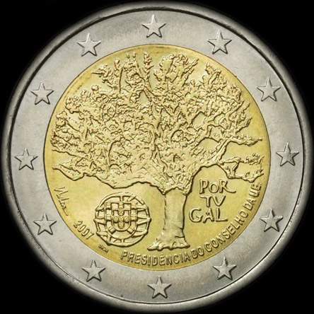 Portugal 2007 - Pr�sidence du Conseil de l'UE - 2 euro comm�morative