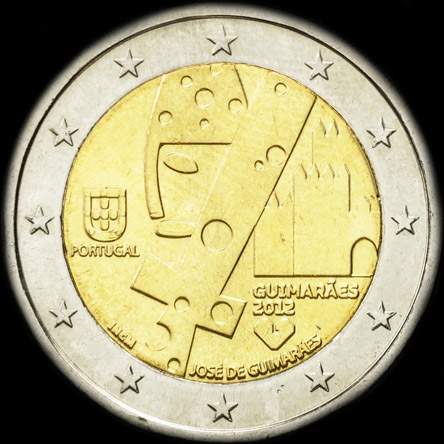 Portugal 2012 - Guimar�es Capitale Europ�enne de la Culture - 2 euro comm�morative