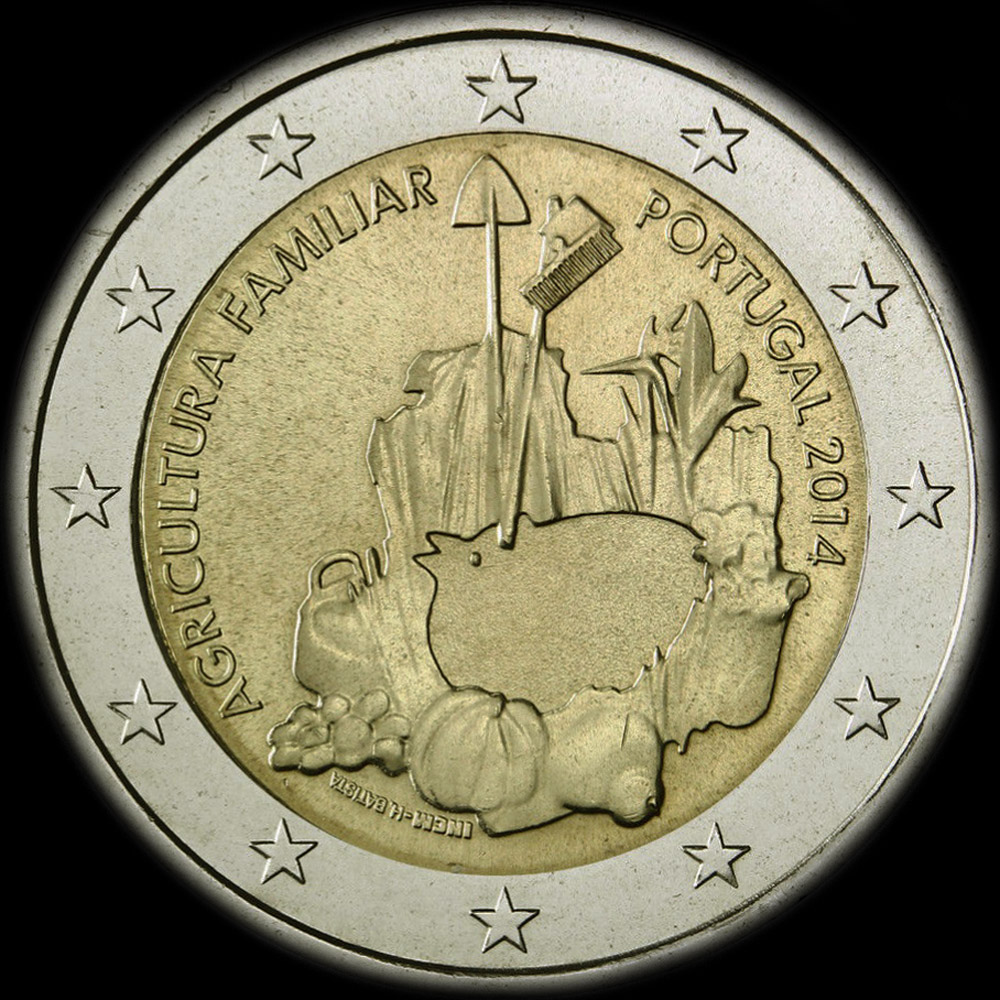 Portugal 2014 - Ann�e Internationale de l'Agriculture Familiale - 2 euro comm�morative