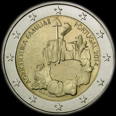 Portugal 2014 - Ann�e Internationale de l'Agriculture Familiale - 2 euro comm�morative
