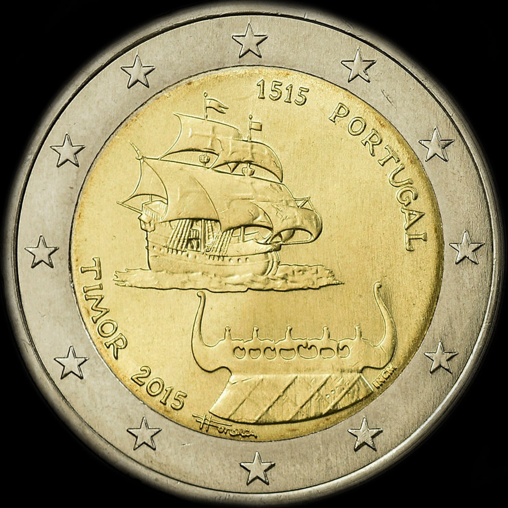 Portugal 2015 - 500 ans de la Découverte de Timor - 2 euro commémorative