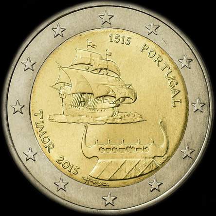 Portugal 2015 - 500 ans de la D�couverte de Timor - 2 euro comm�morative