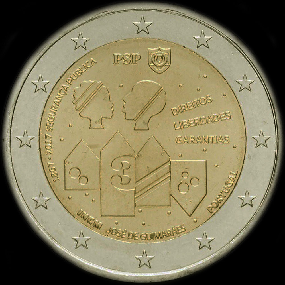 Portugal 2017 - 150 ans de la Police Portugaise - 2 euro comm�morative