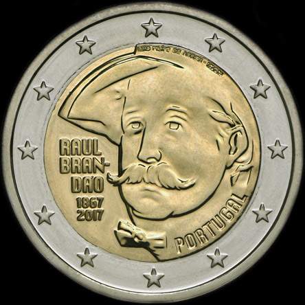 Portugal 2017 - 150 ans de Raul Germano Brand�o - 2 euro comm�morative