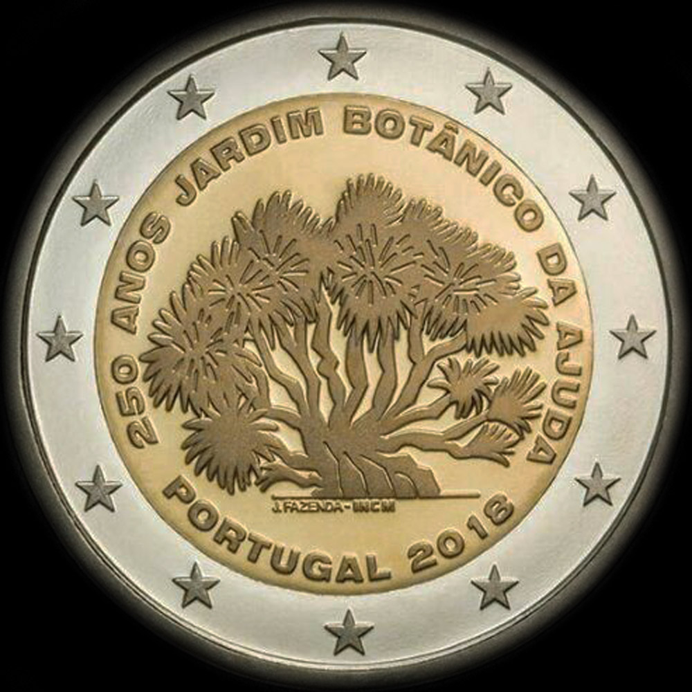 Portugal 2018 - Jardin Botanique de Ajuda - 2 euro comm�morative