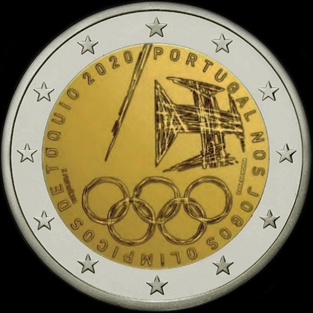 Portugal 2020 - Jeux Olympiques de Tokyo - 2 euro commmorative