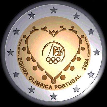 Portugal 2024 - Equipe Olympique Portugaise
 - 25 avril 1974 - 2 euro commmorative