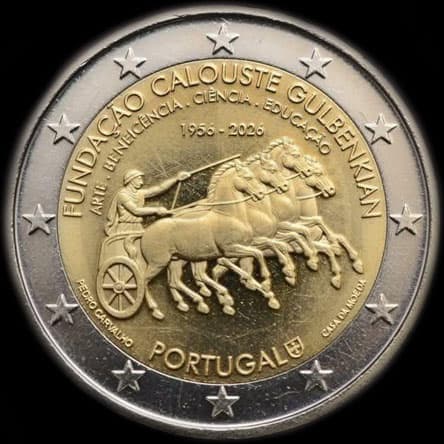 Portugal 2026 - 70 ans de la Fondation Calouste Gulbenkian - 2 euro comm�morative