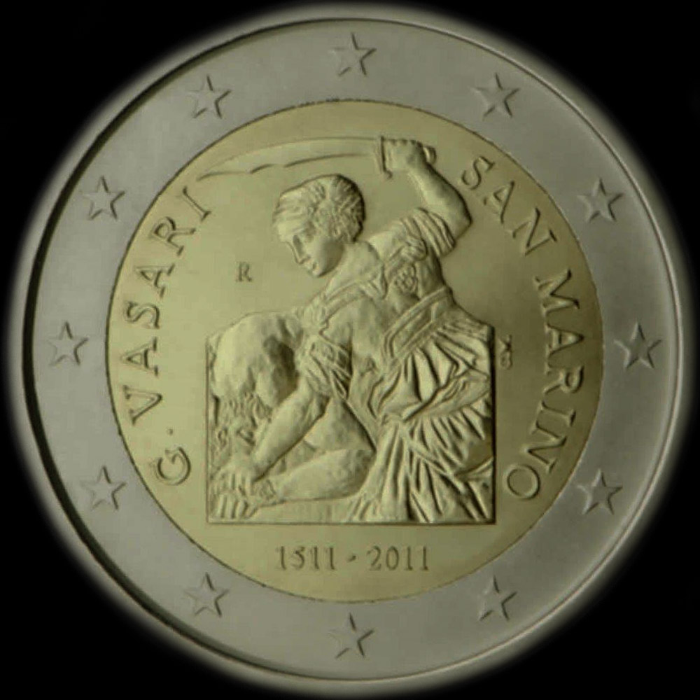 Saint-Marin 2011 - 500 ans de Giorgio Vasari - 2 euro commémorative