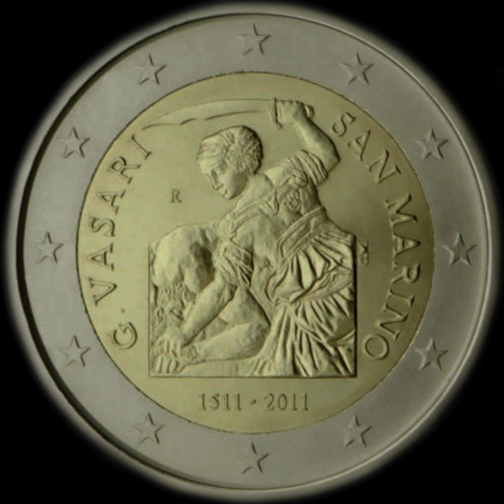 Saint-Marin 2011 - 500 ans de Giorgio Vasari - 2 euro comm�morative