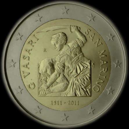 Saint-Marin 2011 - 500 ans de Giorgio Vasari - 2 euro comm�morative