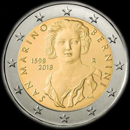 Saint-Marin 2018 - 420 ans de Gian Lorenzo Bernini - 2 euro comm�morative