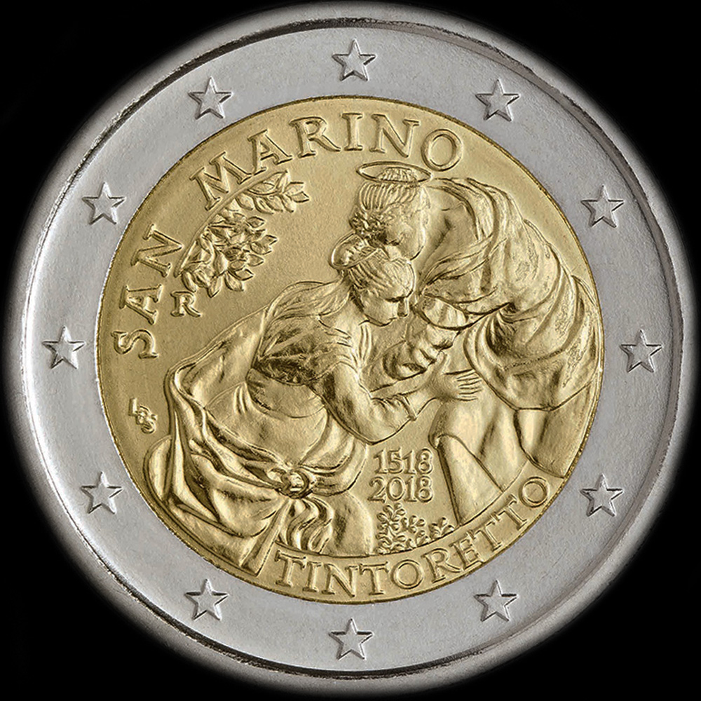 Saint-Marin 2018 - 500 ans de Jacopo Robusti dit Tintoretto - 2 euro comm�morative