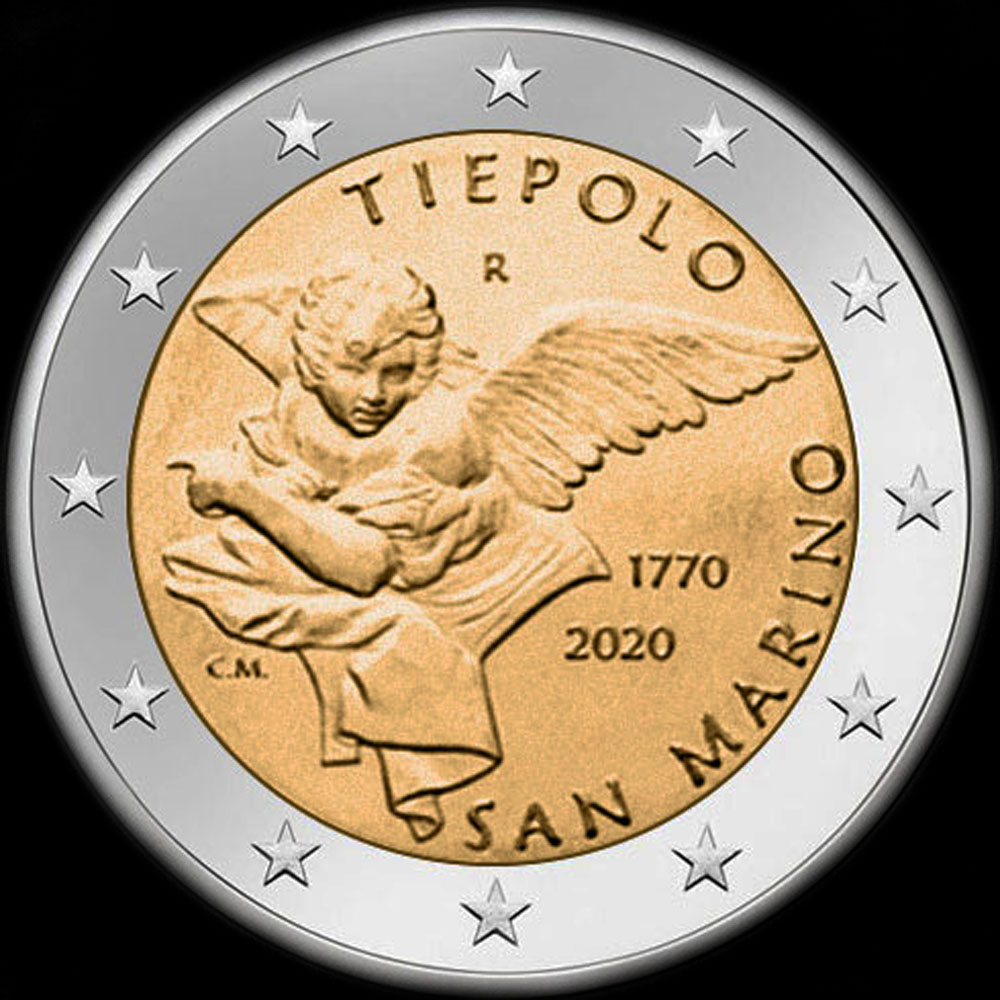Saint-Marin 2020 - 250 ans de la mort de Giambattista Tiepolo - 2 euro commémorative