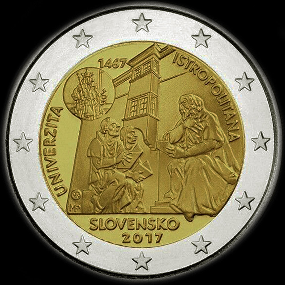 Slovaquie 2017 - 550 ans de l'Universit� Istropolitana - 2 euro comm�morative