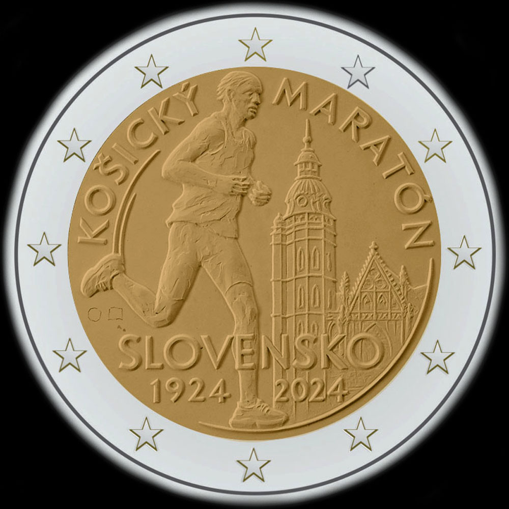 Slovaquie 2024 - 100 ans du marathon international de Ko&scaron;ice - 2 euro comm�morative